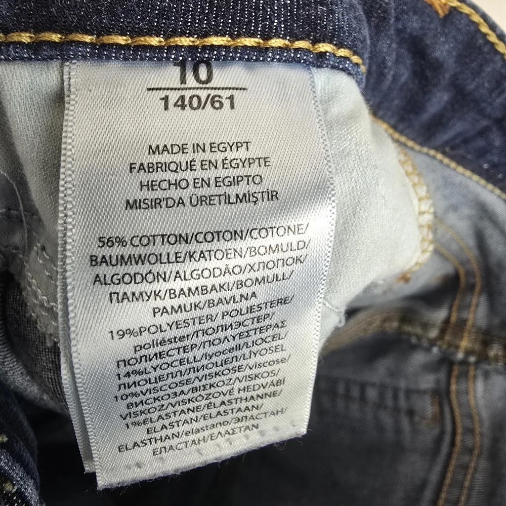 Polo Ralph Lauren Girl's Dark Blue Ankle Jeans Sz 10